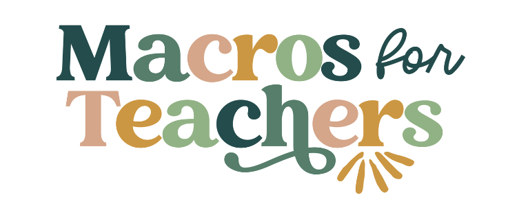 Macros for Teachers